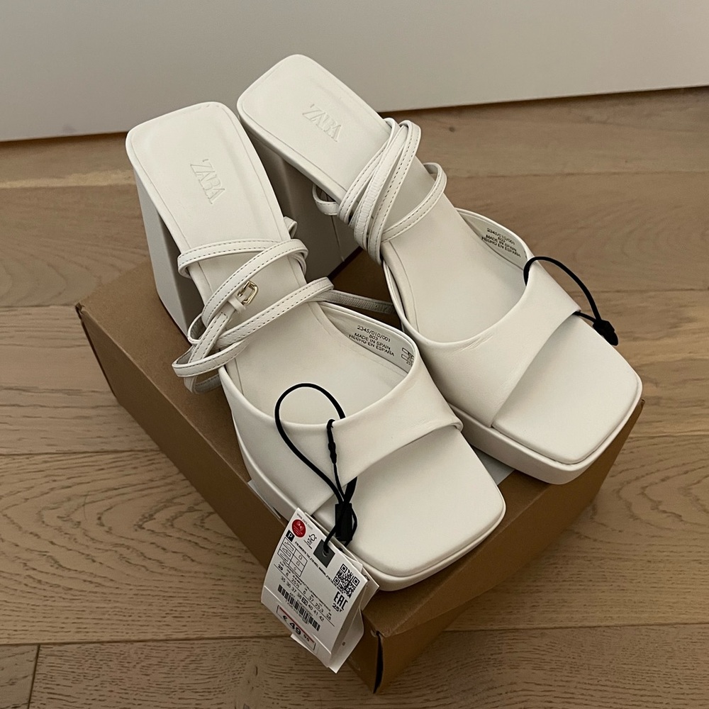 Zara High Heeled Platform Sandals